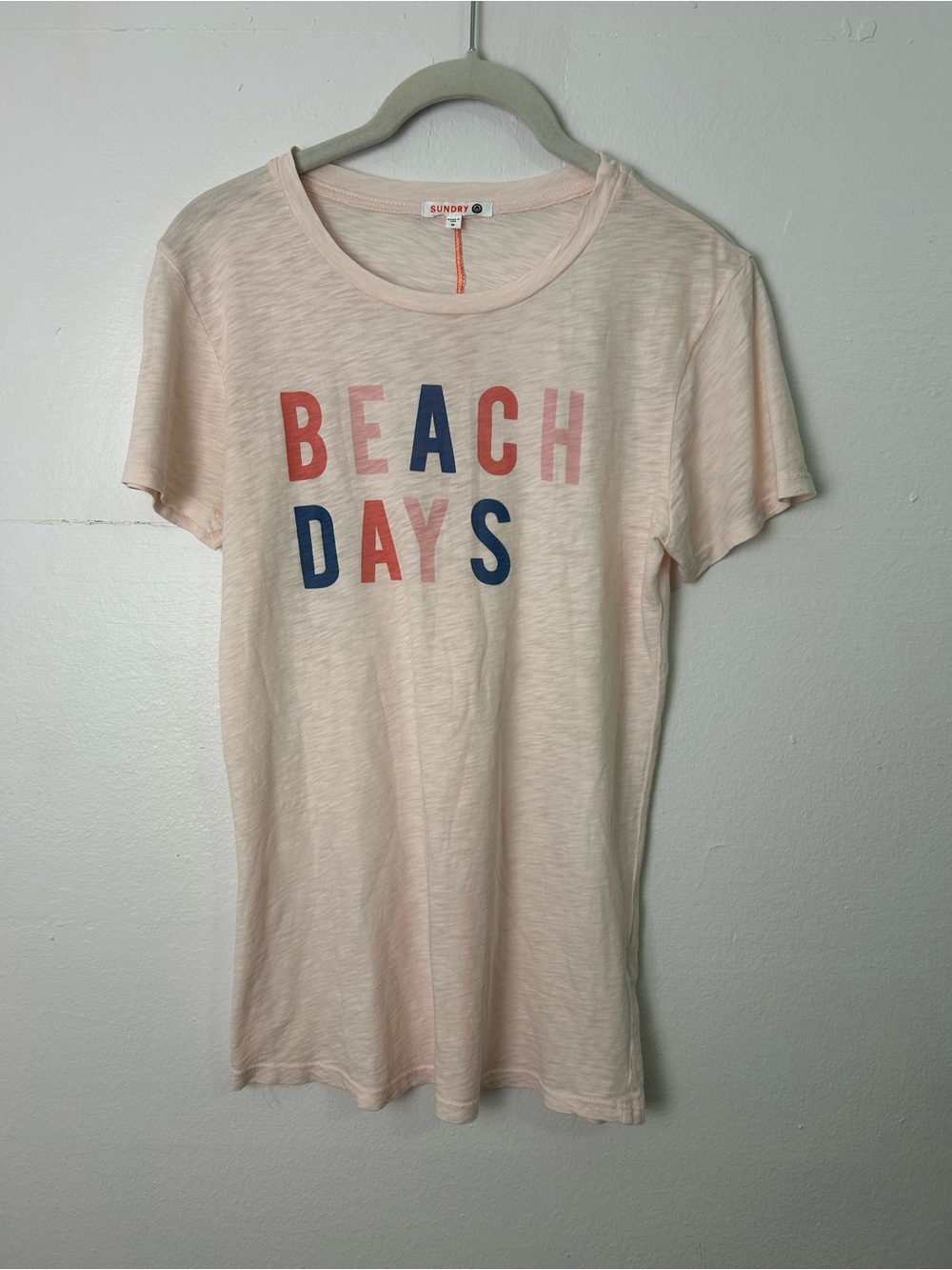 Sundry Beach Days 100% Pima Cotton Made in USA Size 0-XS us peach Comfortable